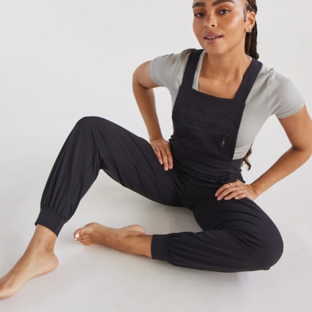 Swaay Overall Jumpsuit In Black Size Large